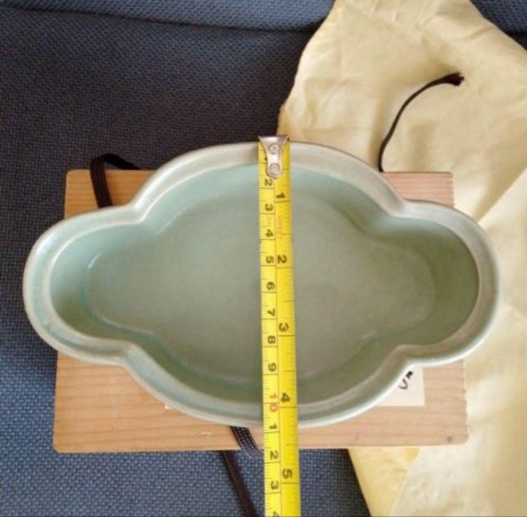 中国骨董陶芸 【旧蔵した青磁水仙盆】 貴重コレクション 素晴らしいお品です