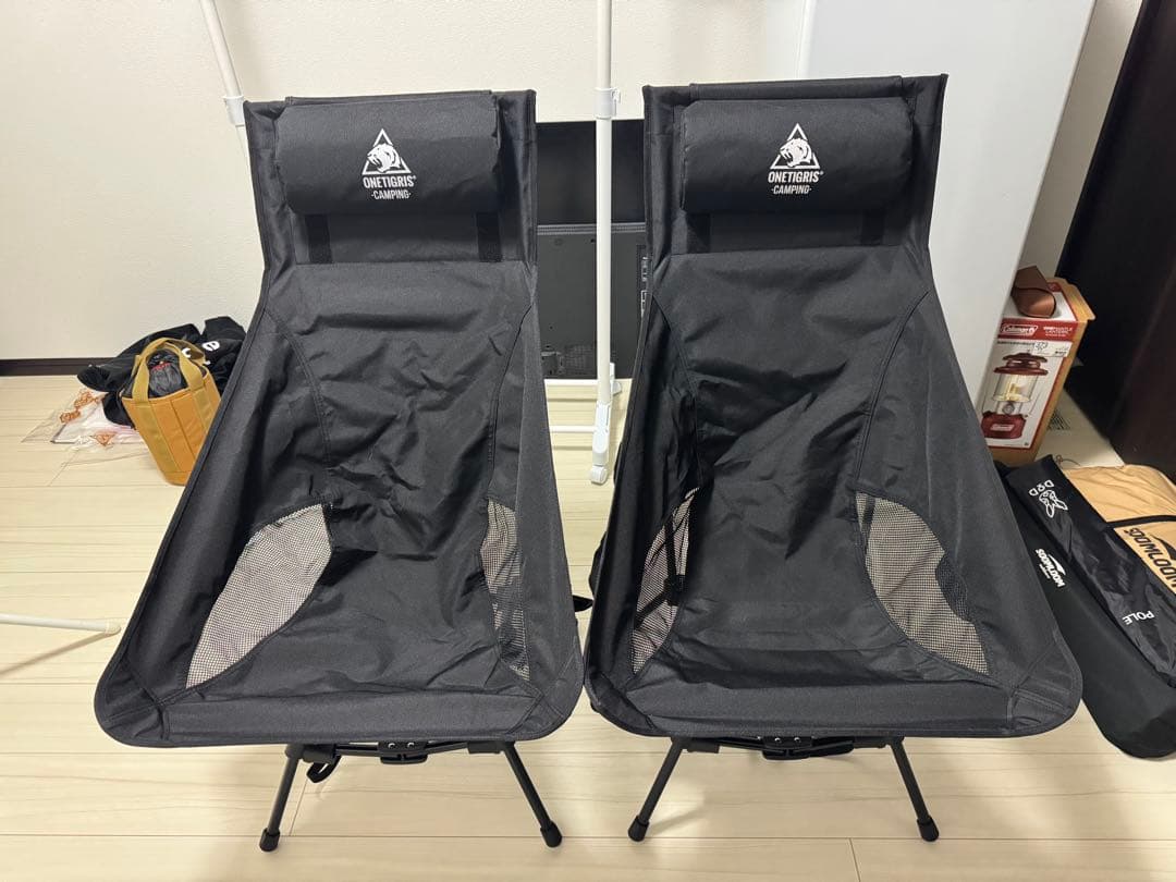 ワンティグリス　ハイバックチェア2WAY ヘッドレス付　2脚セット