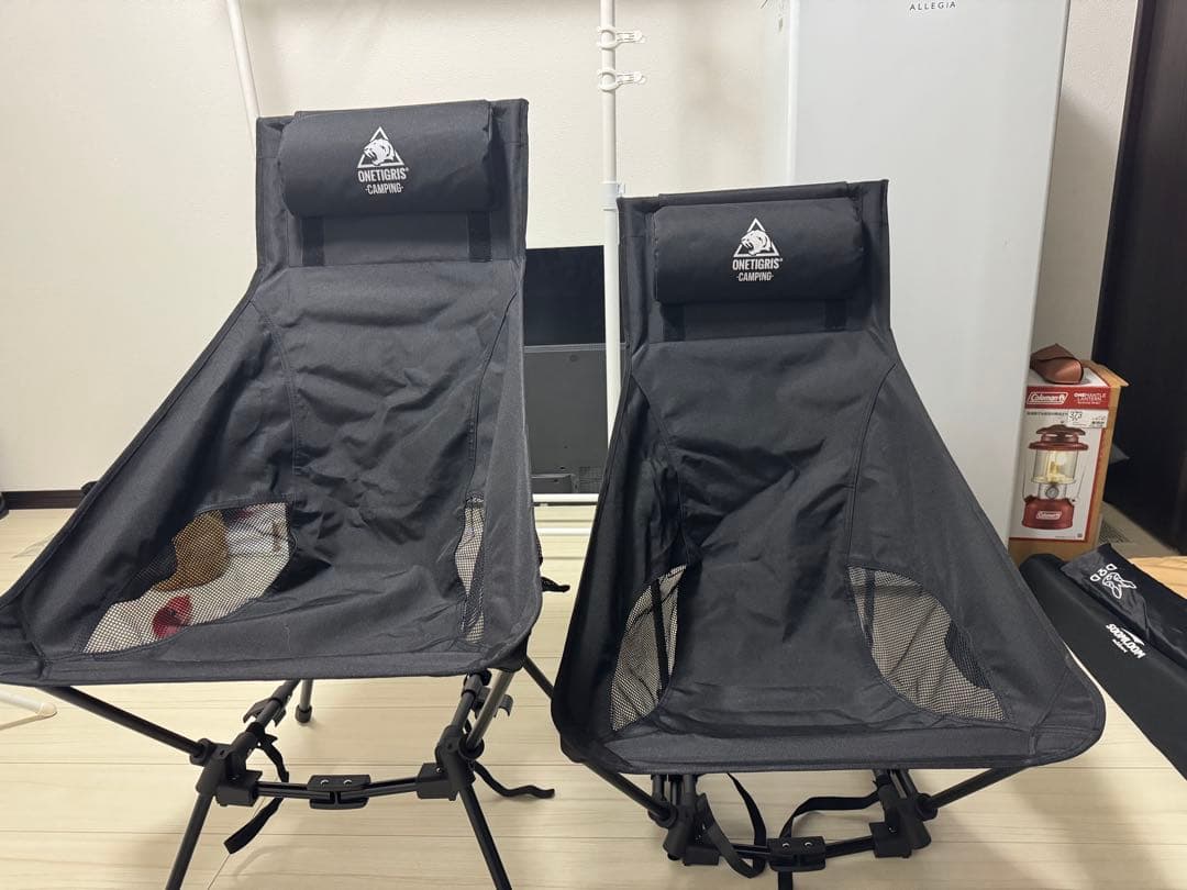 ワンティグリス　ハイバックチェア2WAY ヘッドレス付　2脚セット
