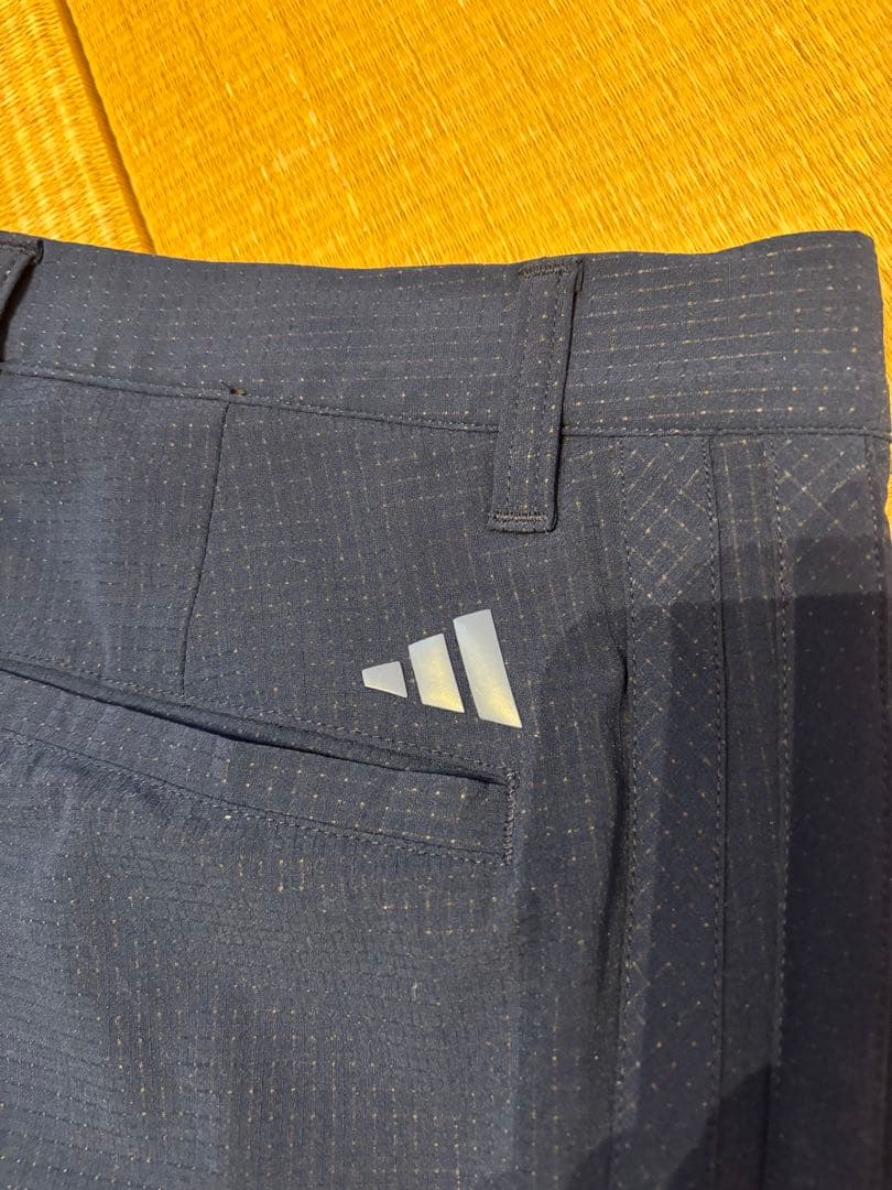adidas メンズ ゴルフパンツ ネイビー 82