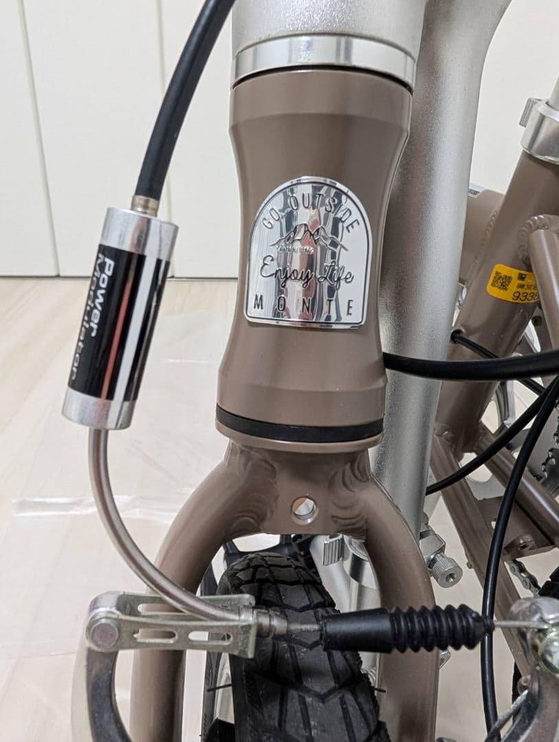 CAPTAIN STAG 折りたたみ自転車カーキ１４インチ