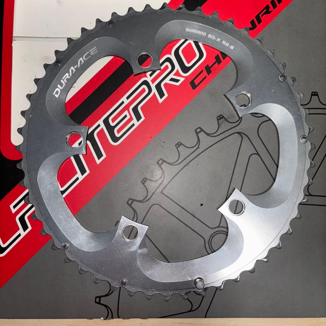 美品 SHIMANO DURA-ACE 7800 チェーンリング 52-39t