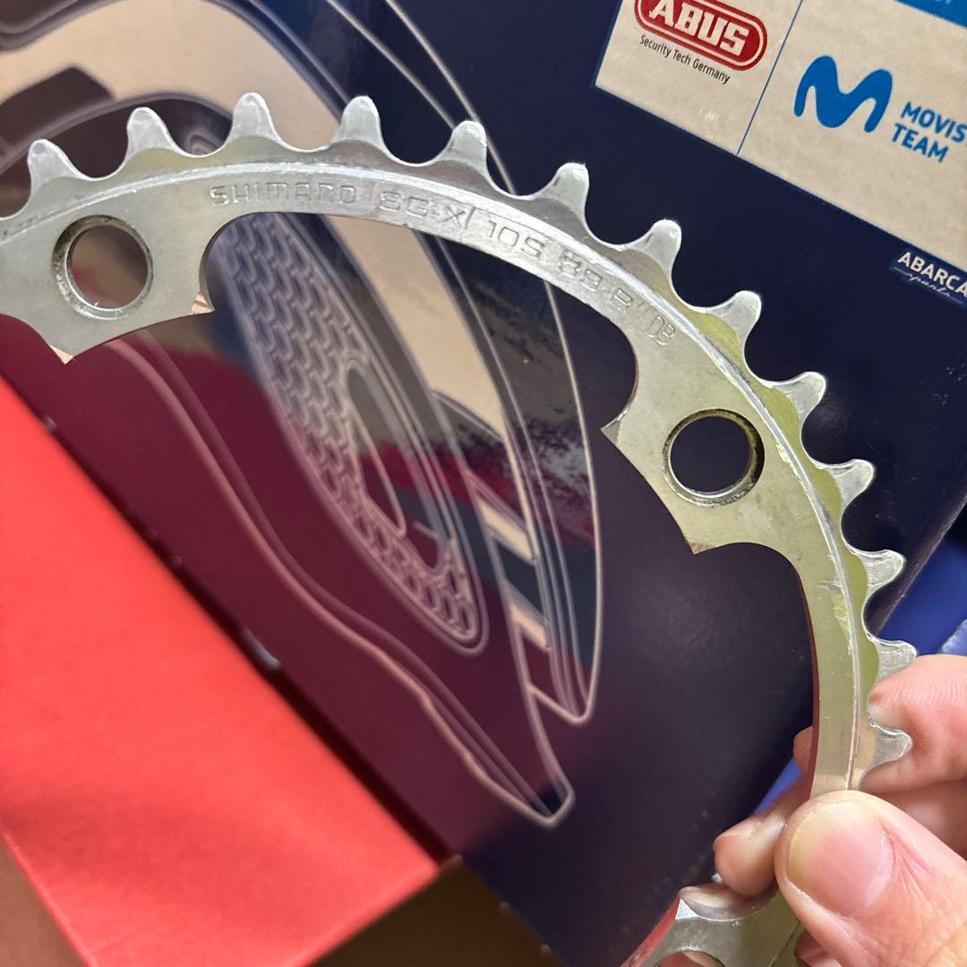 美品 SHIMANO DURA-ACE 7800 チェーンリング 52-39t