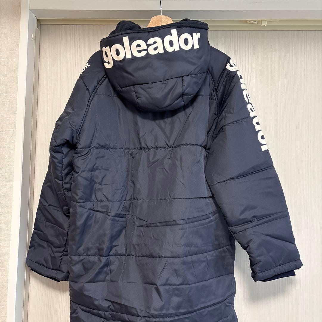 goleador 新品未使用 フード付きネイビー ベンチコート
