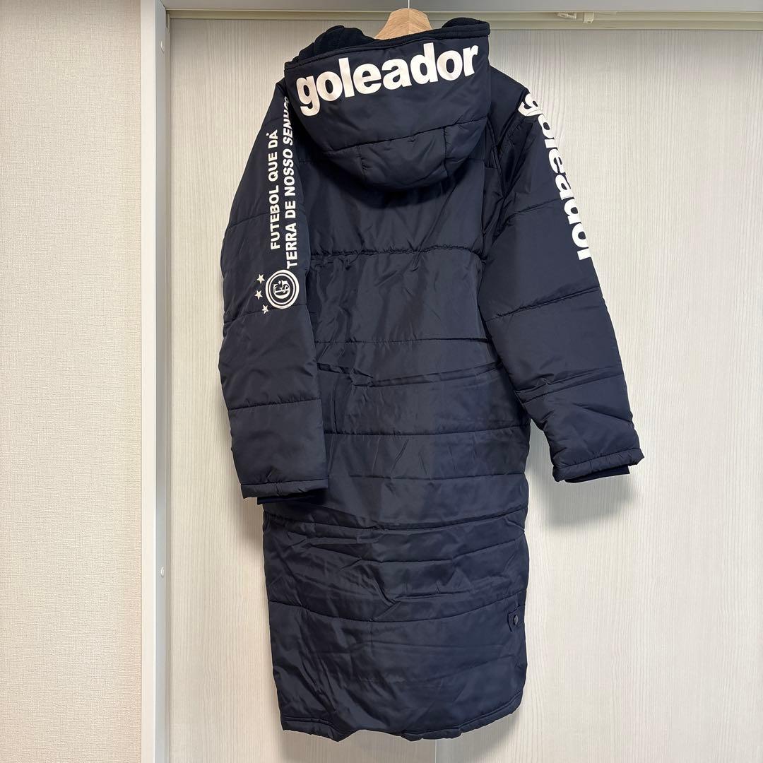 goleador 新品未使用 フード付きネイビー ベンチコート