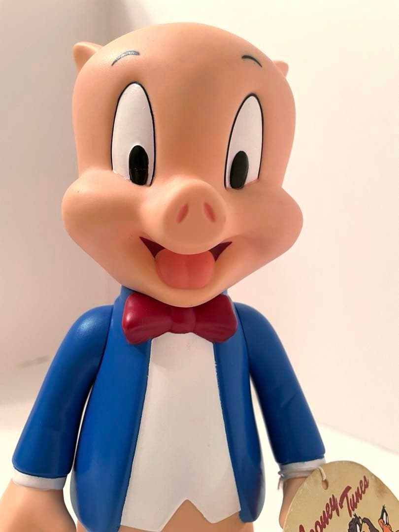 ワーナーブラザース ポーキー・ピッグ ソフビ フィギュア レア アメキャラ