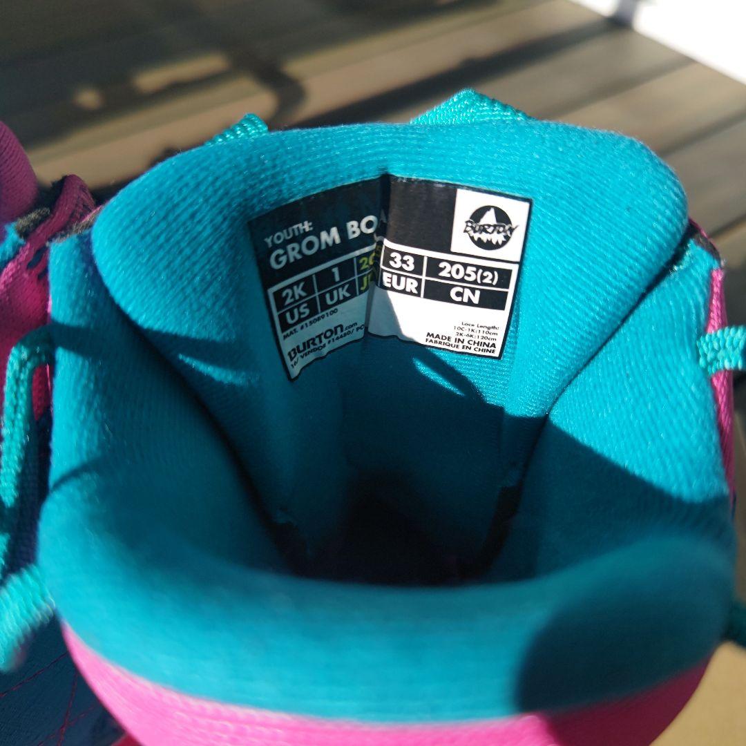 BURTON　スノーボードブーツ　20.5cm　GROM　BOA ボア　子供