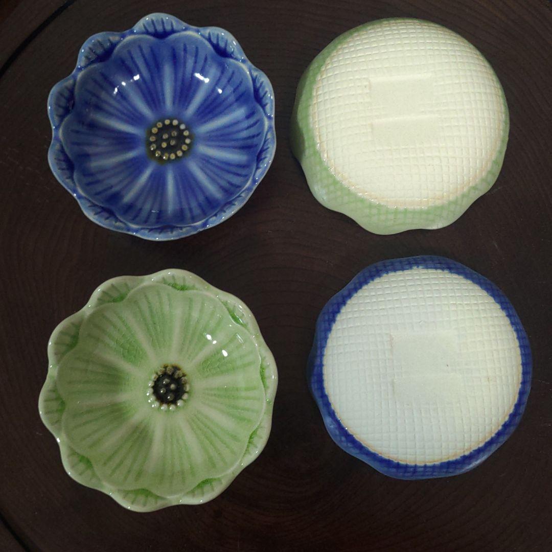 日本製　瀬戸焼　デイジー浅鉢　カワイイ器　４点セット　新品未使用　送料込み