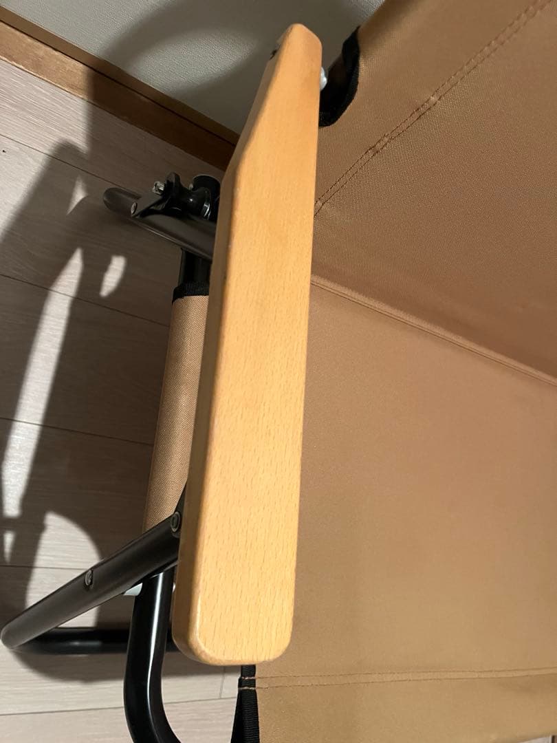 クイックキャンプ　折りたたみローベンチ（サンド）