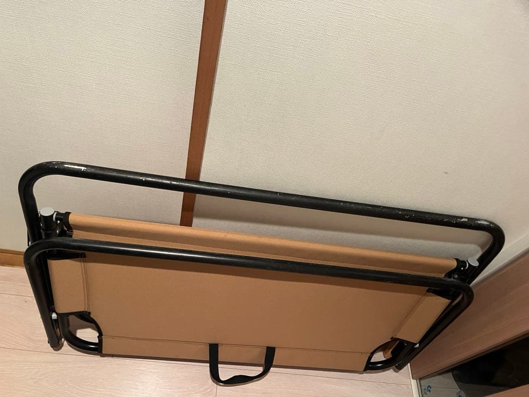 クイックキャンプ　折りたたみローベンチ（サンド）