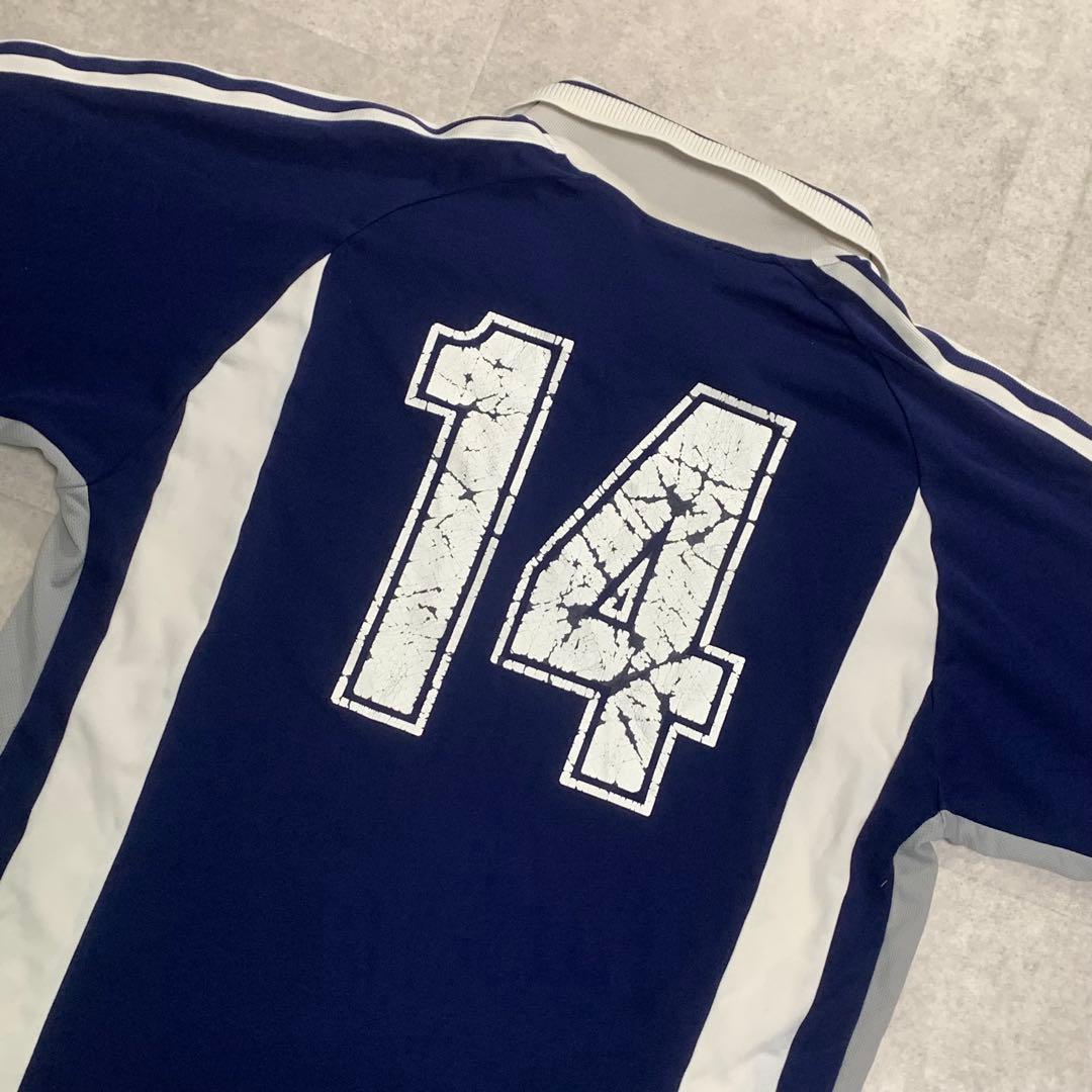90s OLD adidas 日本製 サッカーシャツ vintage TEE