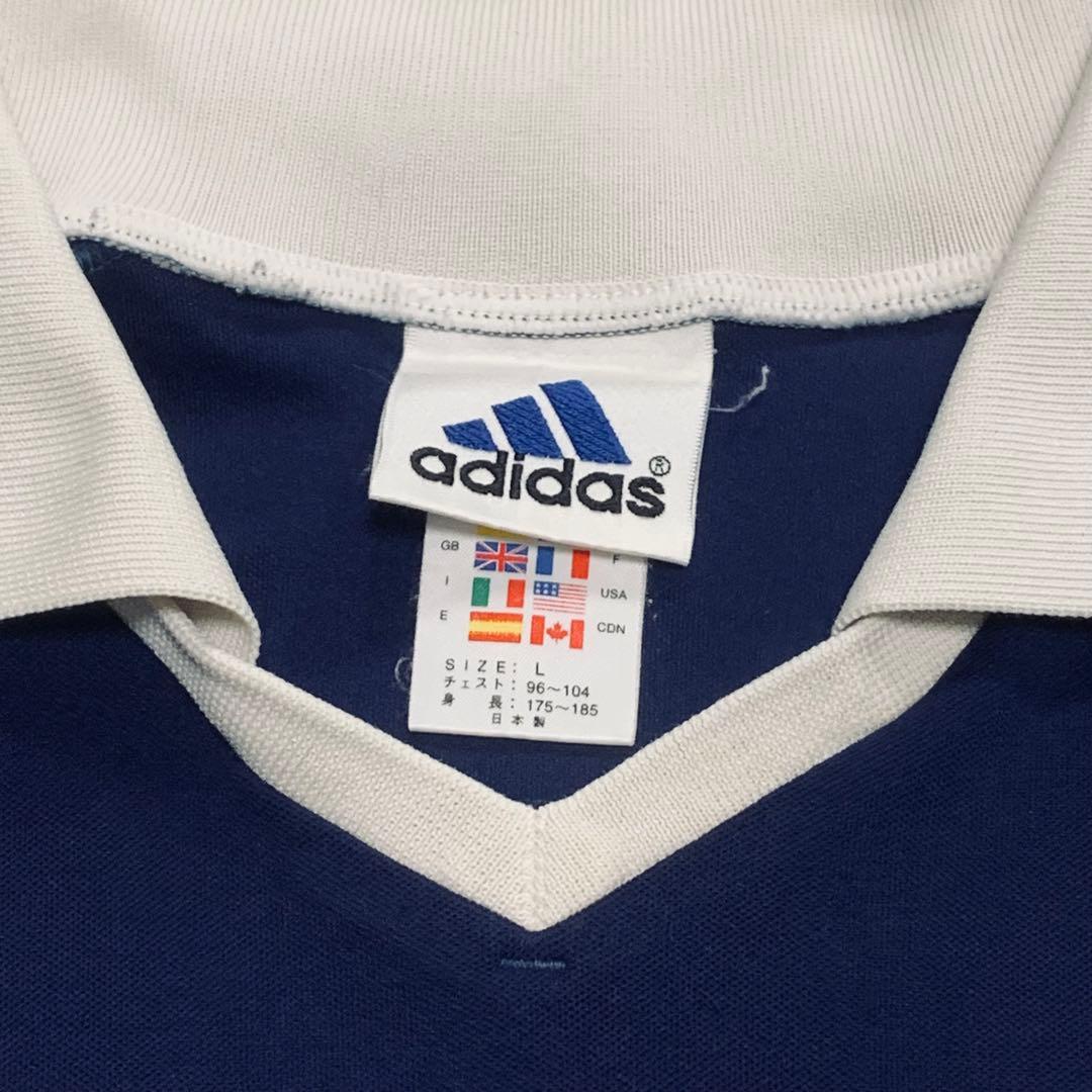 90s OLD adidas 日本製 サッカーシャツ vintage TEE