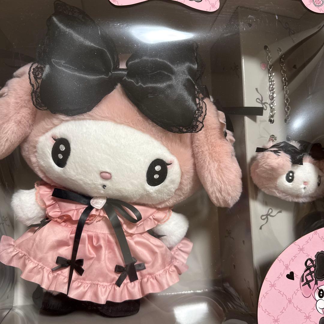 サンリオ　ぬいぐるみセット　真夜中のメロクロスペシャル　マイメロディ　箱付き
