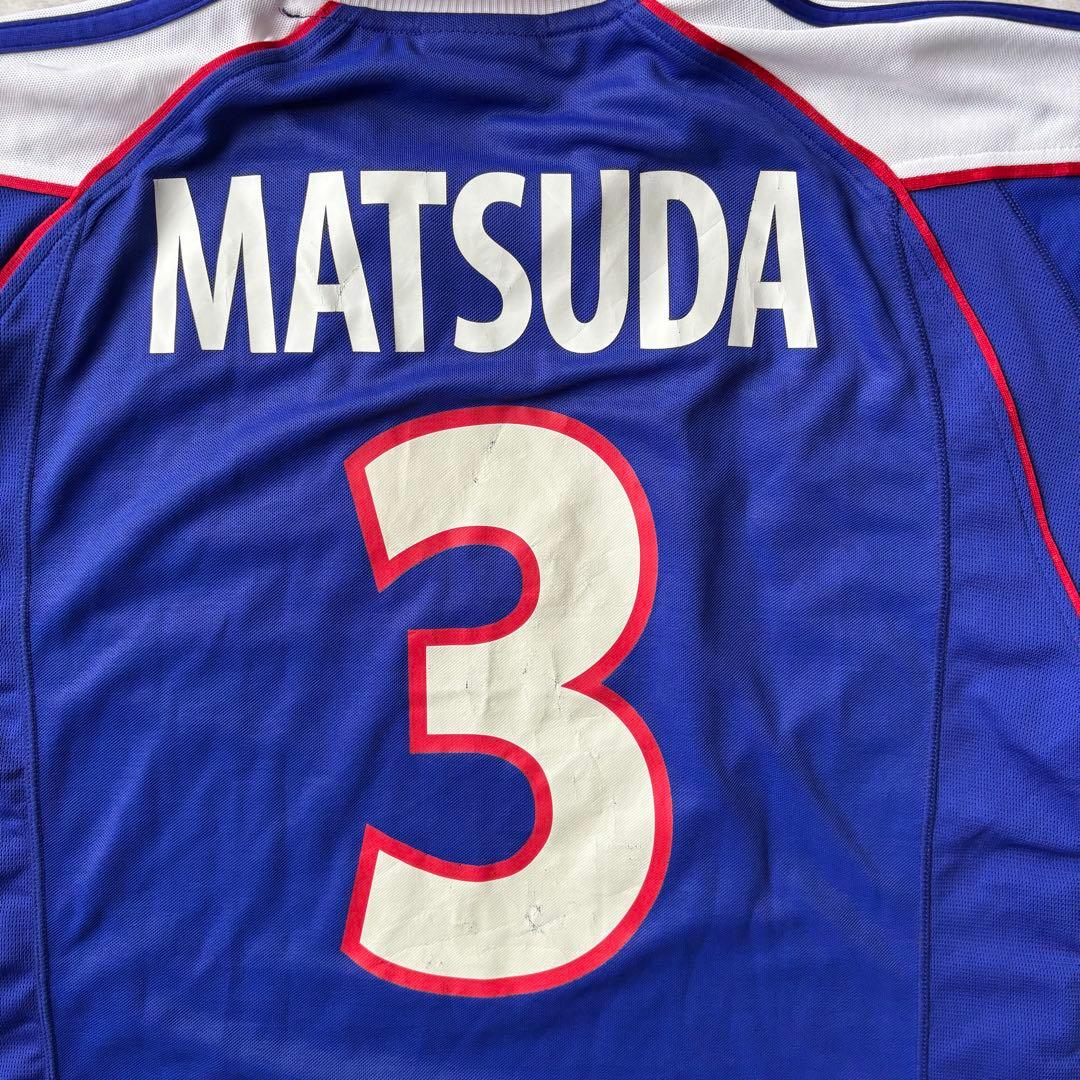 激レア 松田直樹 コンフェデ杯 2001年 サッカー日本代表 ユニフォーム 3番