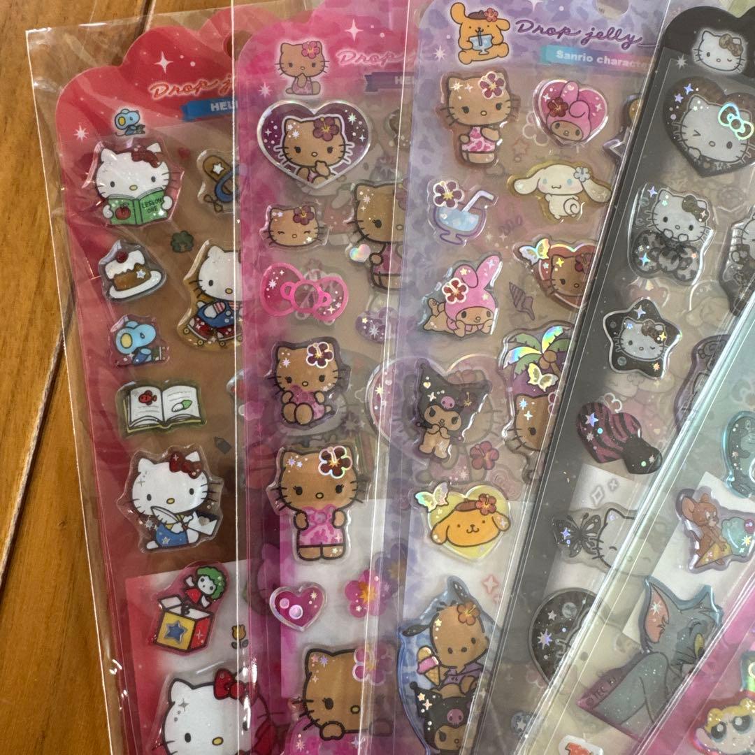 【正規品】ドロップジェリーシール　サンリオ　日焼け　パワパフ　トムジェリ　13点