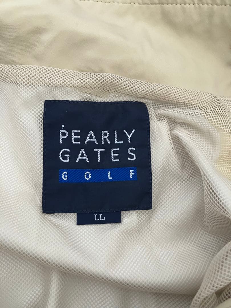 【PEARLY GATES 】レインウェア　ベージュLLサイズ　クリーニング済み