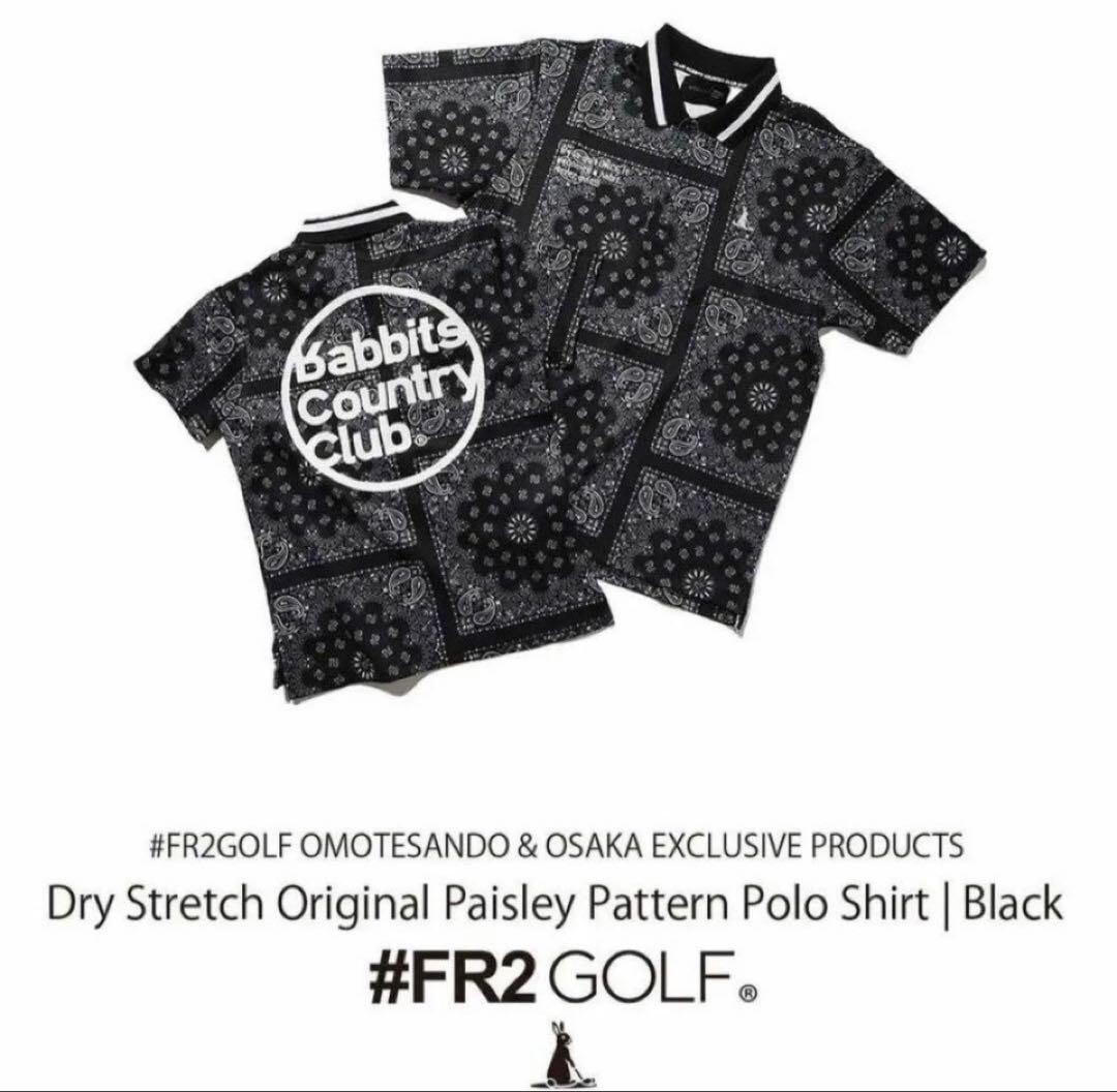 FR2GOLF ポロシャツ　ペイズリー　サイズM fr2 ゴルフ