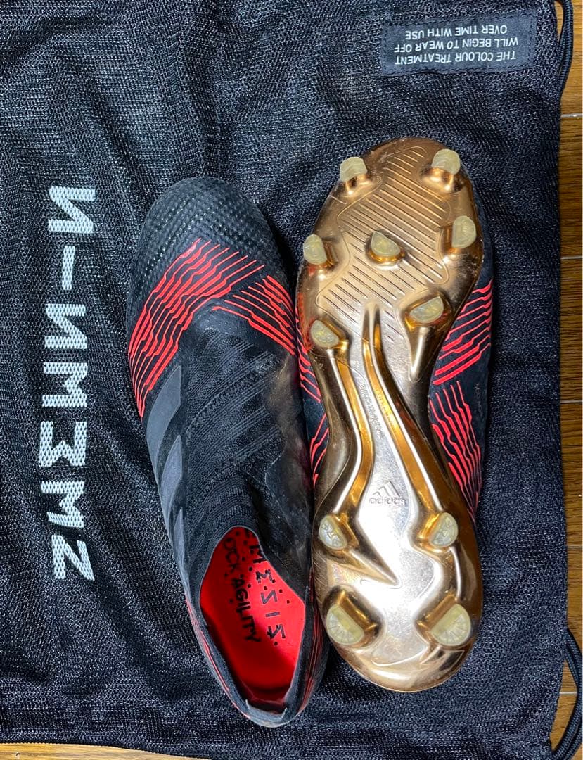 シューズ adidas NEMEZIZ 17+ FG/AG gold black 25cm