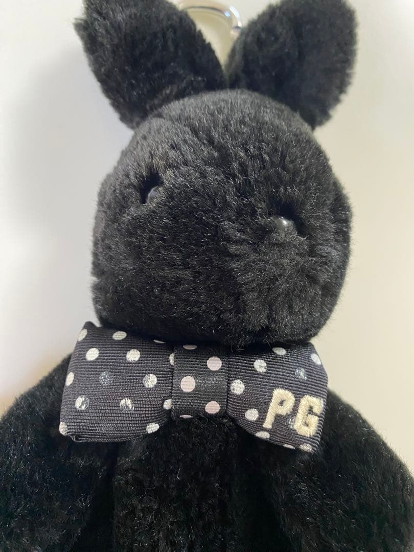 PEARLY GATES ボールポーチ ボール入れ うさぎ 黒 ブラック新品