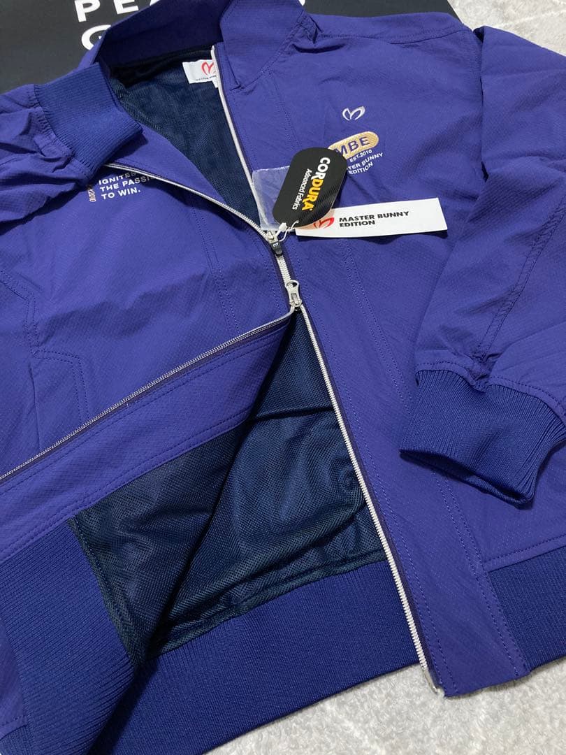 新品 マスターバニー ナイロンドビーストレッチCORDURAブルゾン(5)L/青