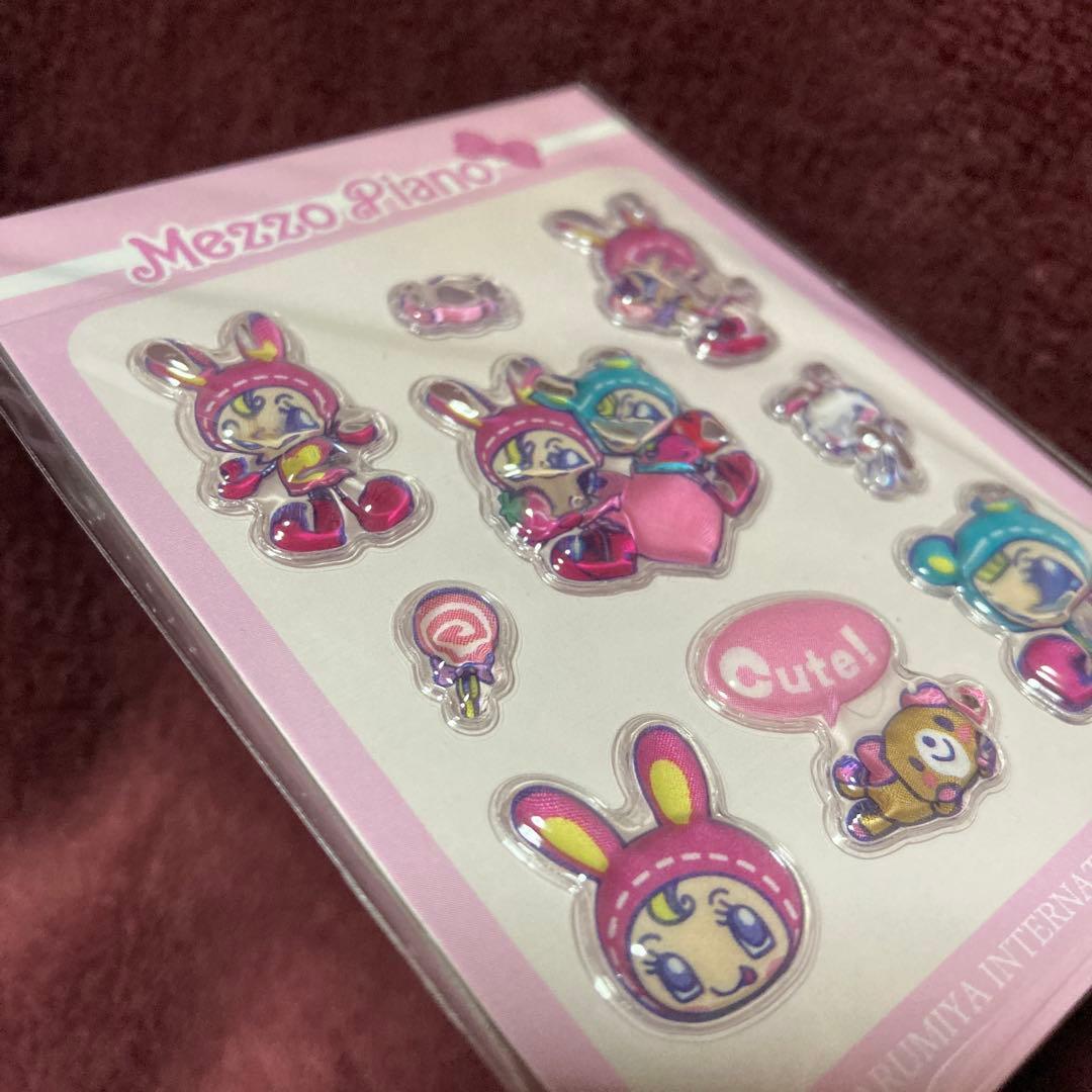 メゾピアノ　ベリエちゃん　ぷくぷくドロップシール　4枚セット　ナルミヤ正規品