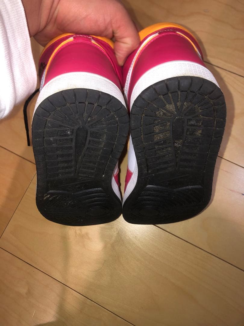 Nike Air Jordan 1 ピンク/オレンジ ハイカットシューズ
