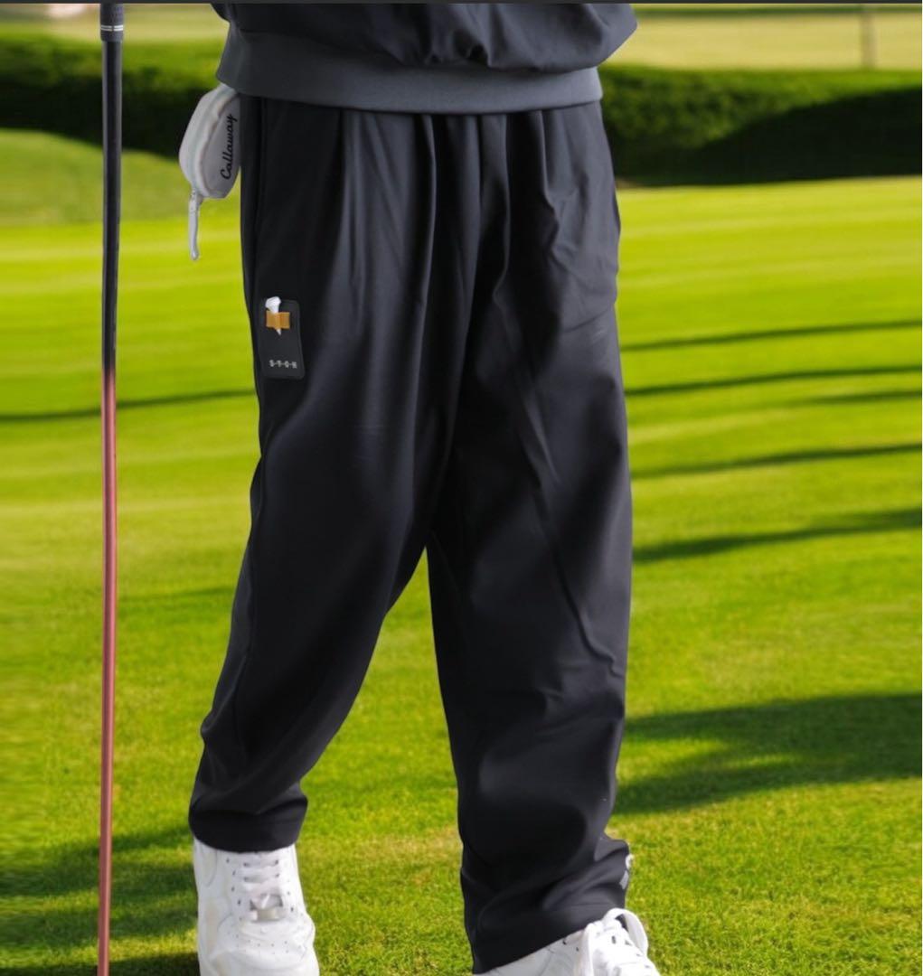 ゴルフパンツ 【STCH】フリースラインロゴパンツ