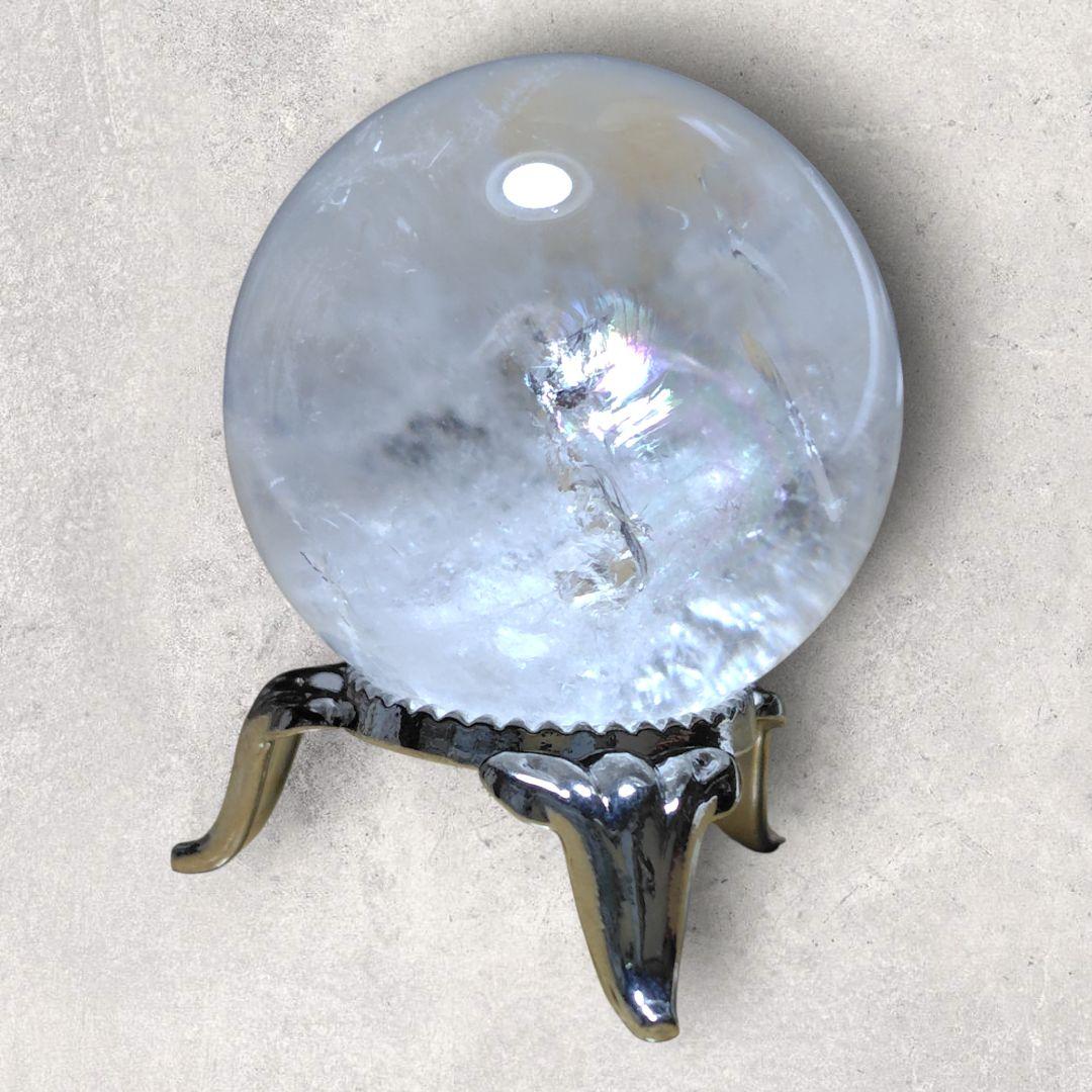 水晶玉 直径3.5cm クリアクォーツ 天然石 　置物 浄化