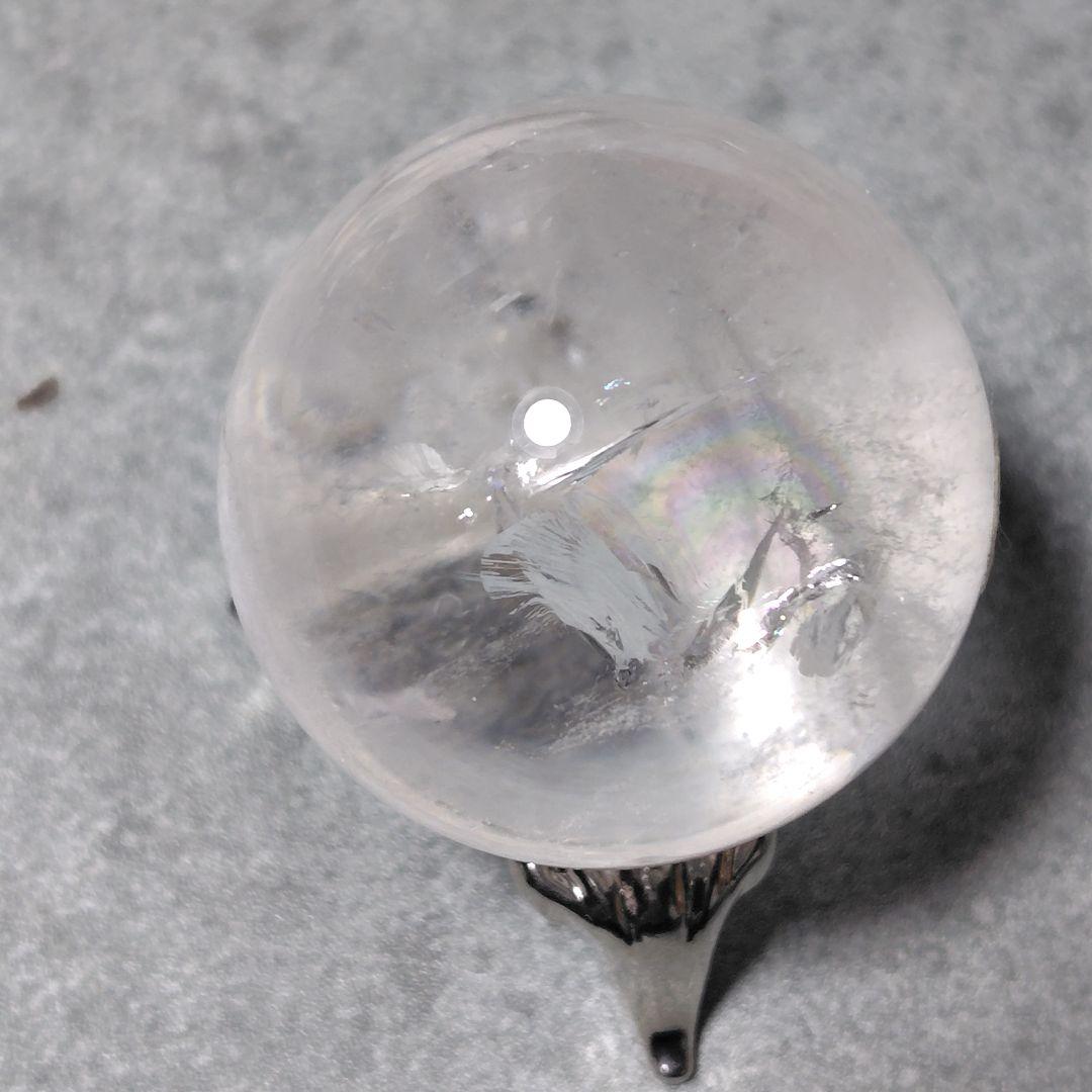 水晶玉 直径3.5cm クリアクォーツ 天然石 　置物 浄化