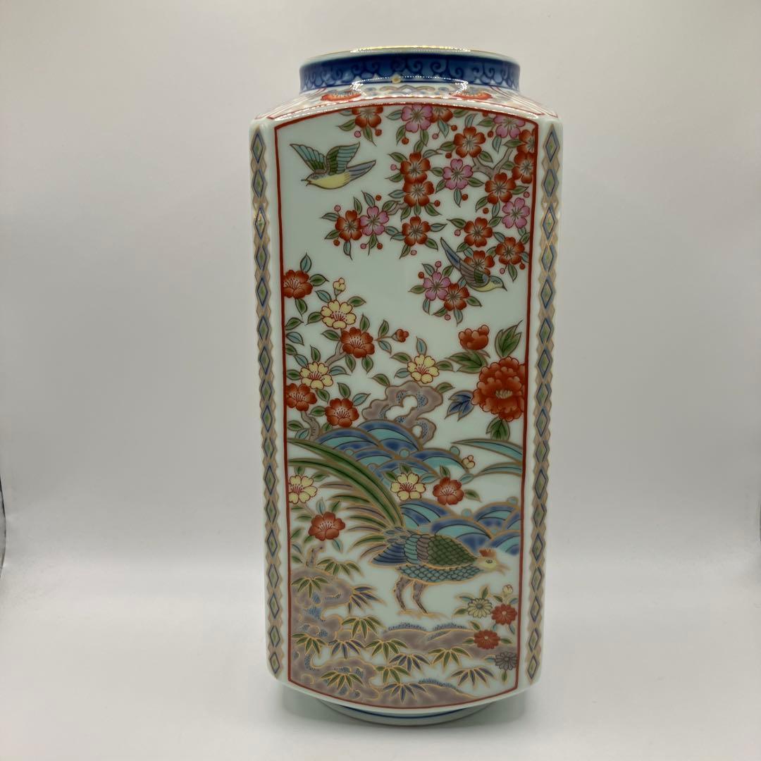 有田焼 哲山作 花瓶　フラワーベース