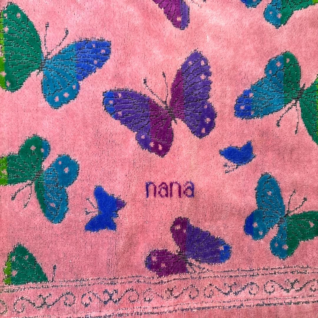 横浜nana ナナ タオル エプロン nana 蝶　レインボー