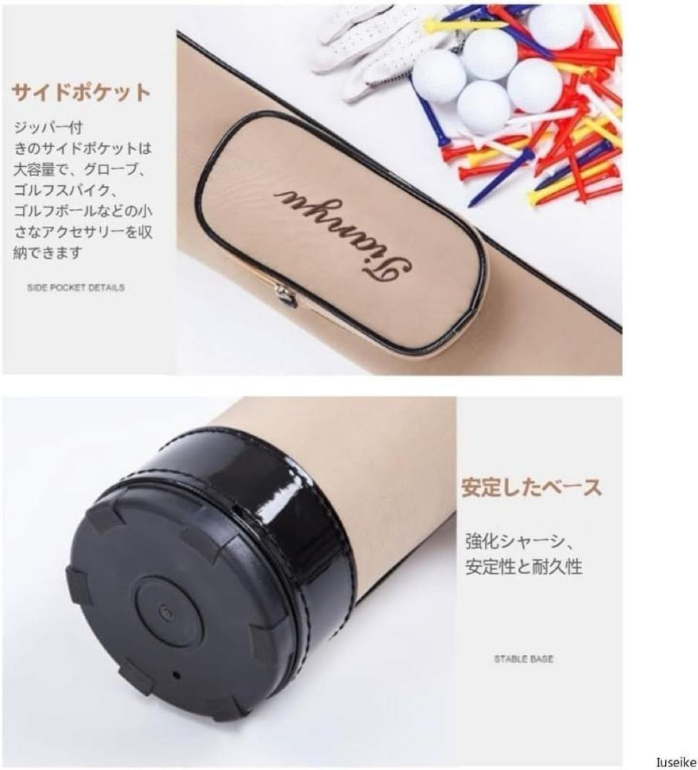 ゴルフクラブケース 練習用ゴルフバッグ 6～7本収納可能 超軽量で持ち運び便利