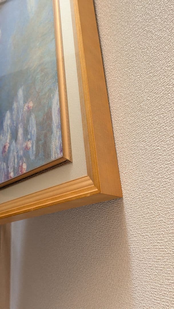 『睡蓮』 モネ 10号 立体複製画 木製フレーム