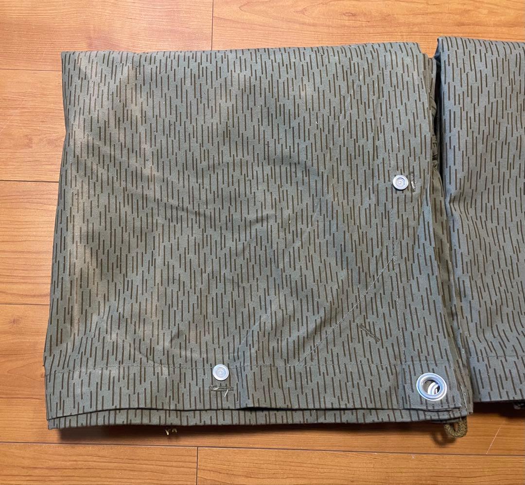 NVA 東ドイツ軍 東ドイツ軍幕　レインドロップカモポンチョ３枚＋オマケ