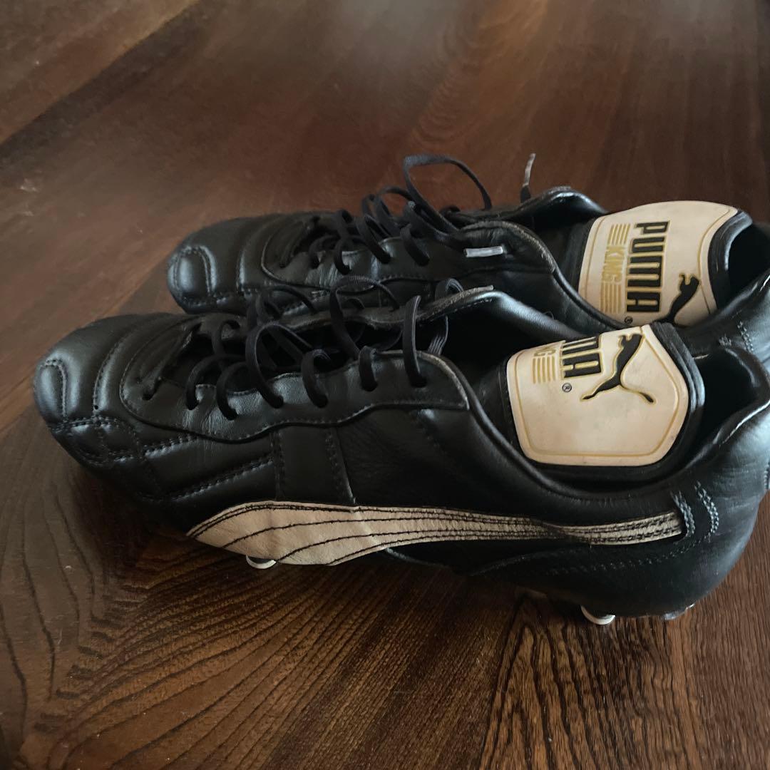 PUMA KING プロ ブラック シューズ