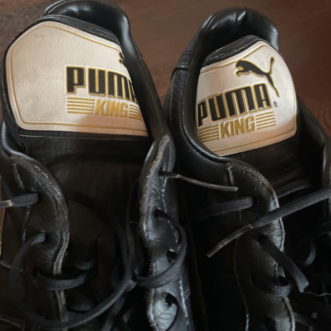 PUMA KING プロ ブラック シューズ