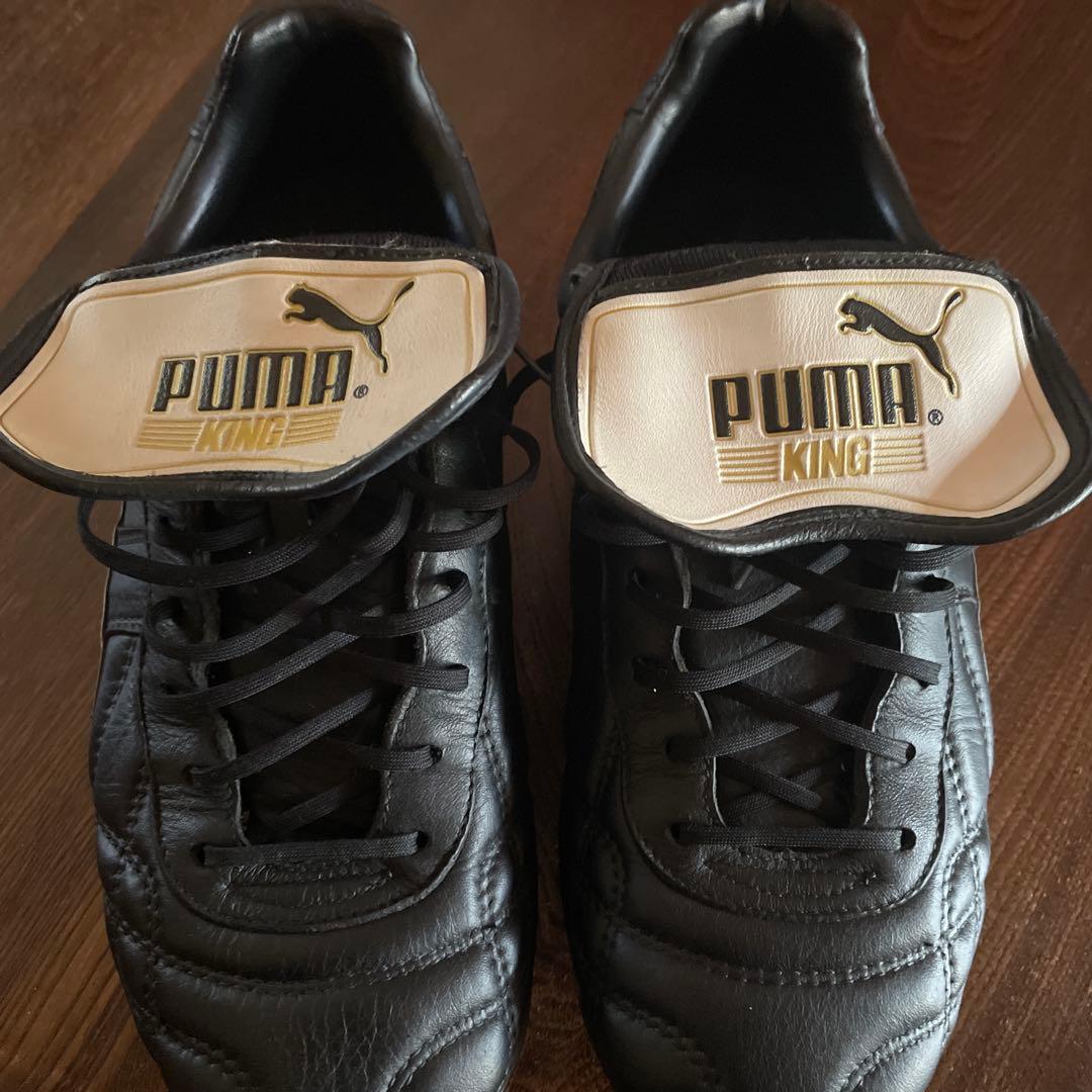 PUMA KING プロ ブラック シューズ