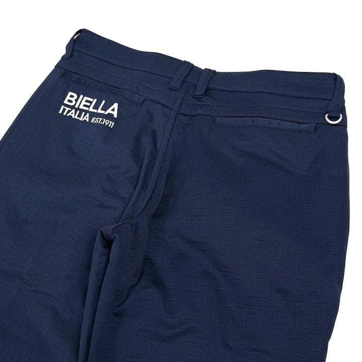 新品 フィラ ゴルフ 高周波キルト 3層ボンディング パンツ フリース 紺 90