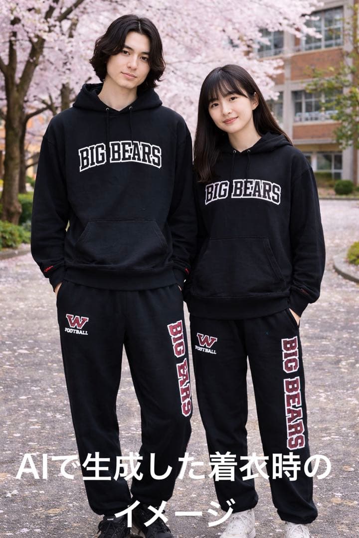 早稲田大学 WASEDA アメフト BIGBEARS パーカー 新品 未使用 L