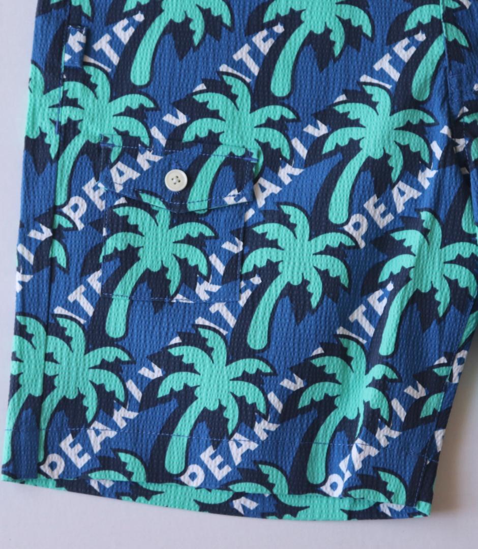 新品【パーリーゲイツ】PLUS COOL ヤシの木柄 ショートパンツ 4(M)