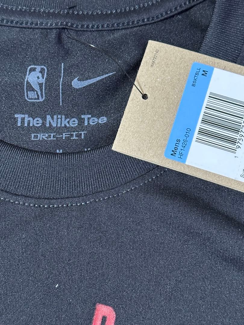 ナイキマイアミヒートNBA25シーズン選手支給品プラクティスTシャツMサイズ
