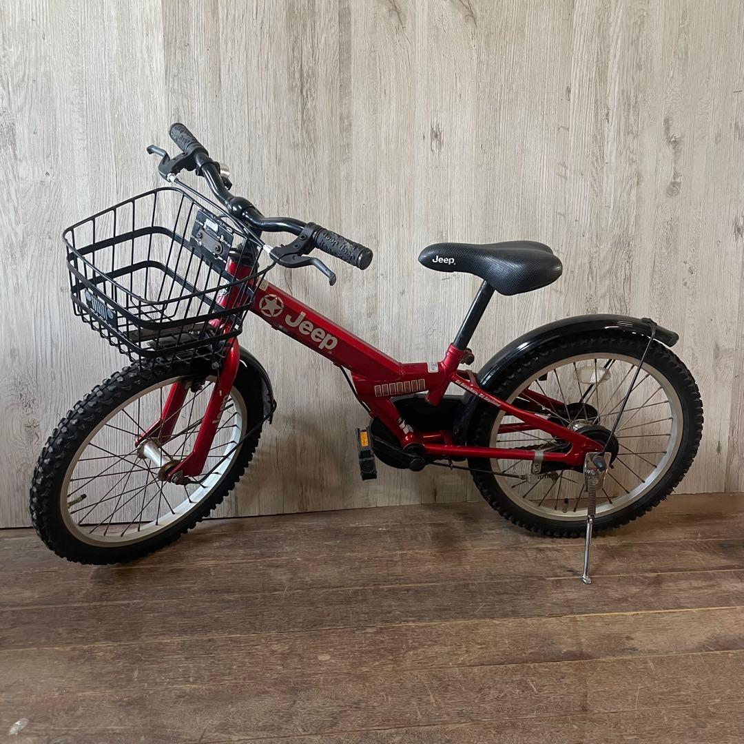 ジープ Jeep JE-18G 幼児用自転車 18インチ レッド ジュニア用