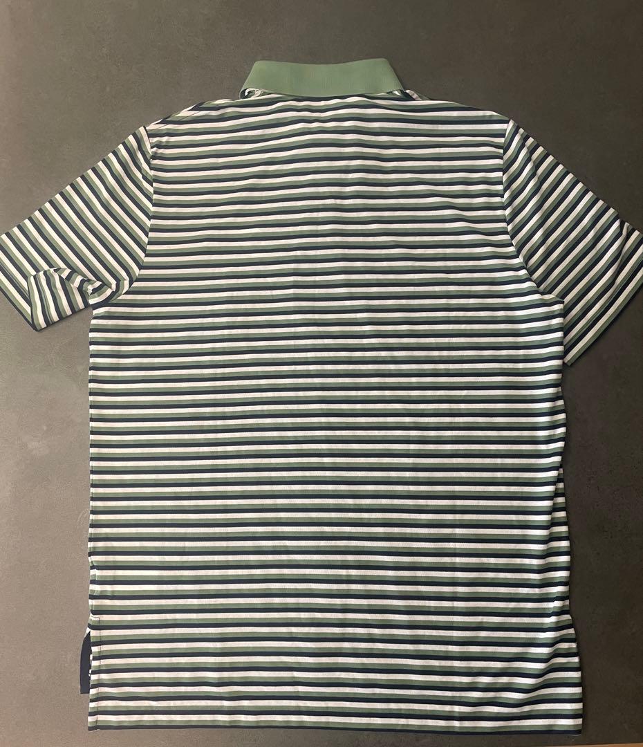 【未使用品タグ付き】RLX Ralph Lauren ストライプポロシャツ L