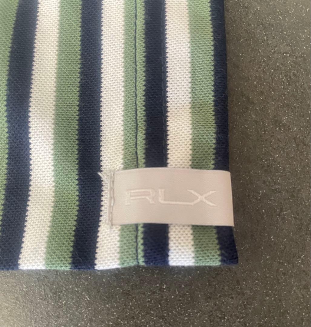 【未使用品タグ付き】RLX Ralph Lauren ストライプポロシャツ L