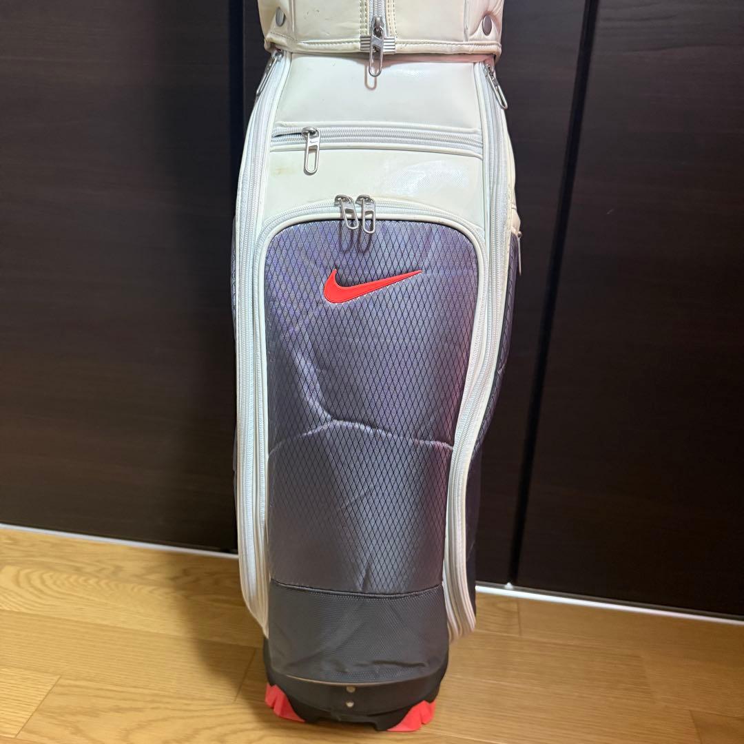 Nike ゴルフキャディバッグ ホワイト/グレー/レッド