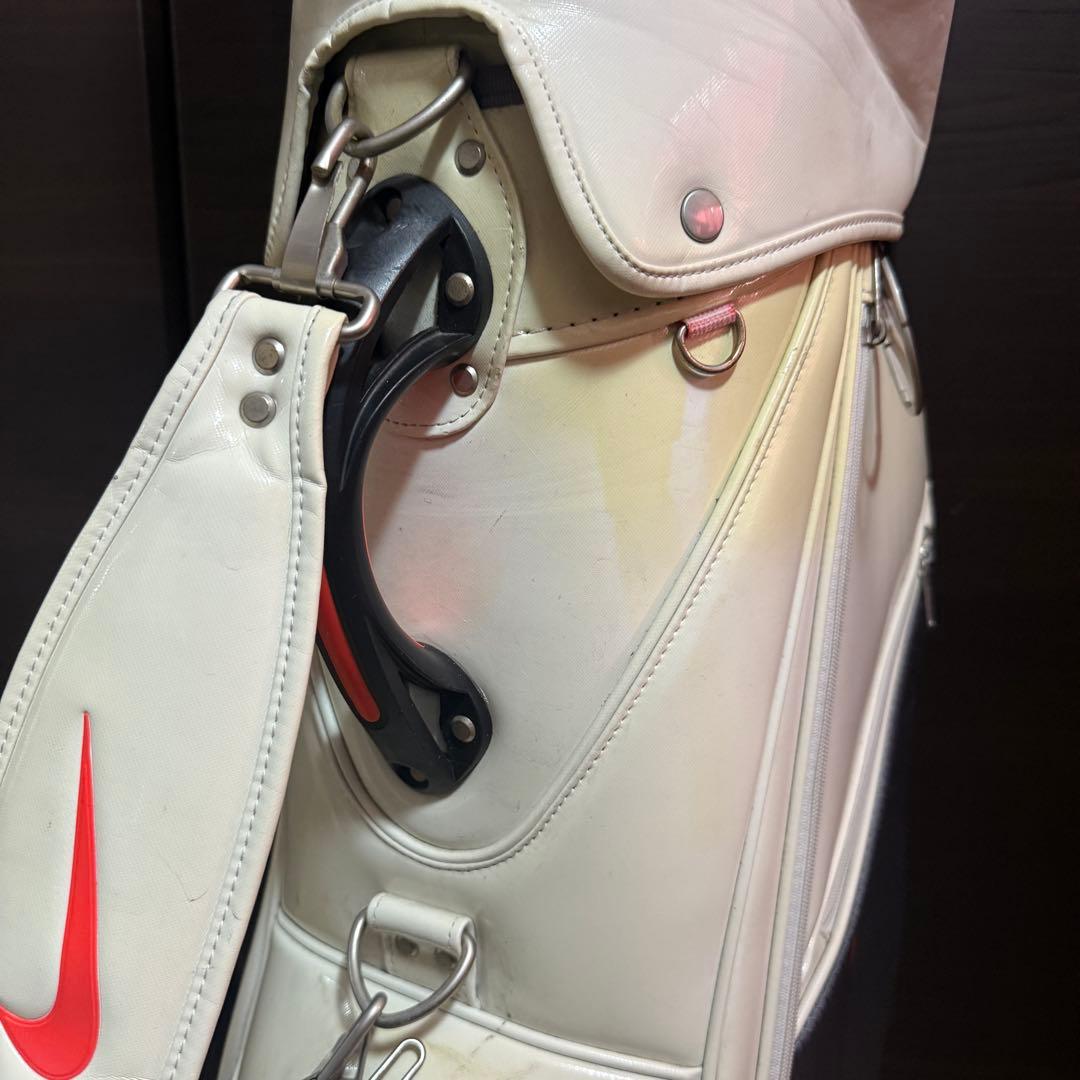 Nike ゴルフキャディバッグ ホワイト/グレー/レッド