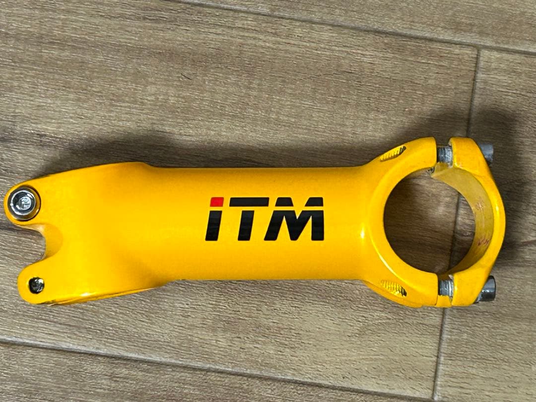ITM アルミ ステム 黄色　イエロー　パンターニ　ビアンキ　100mm