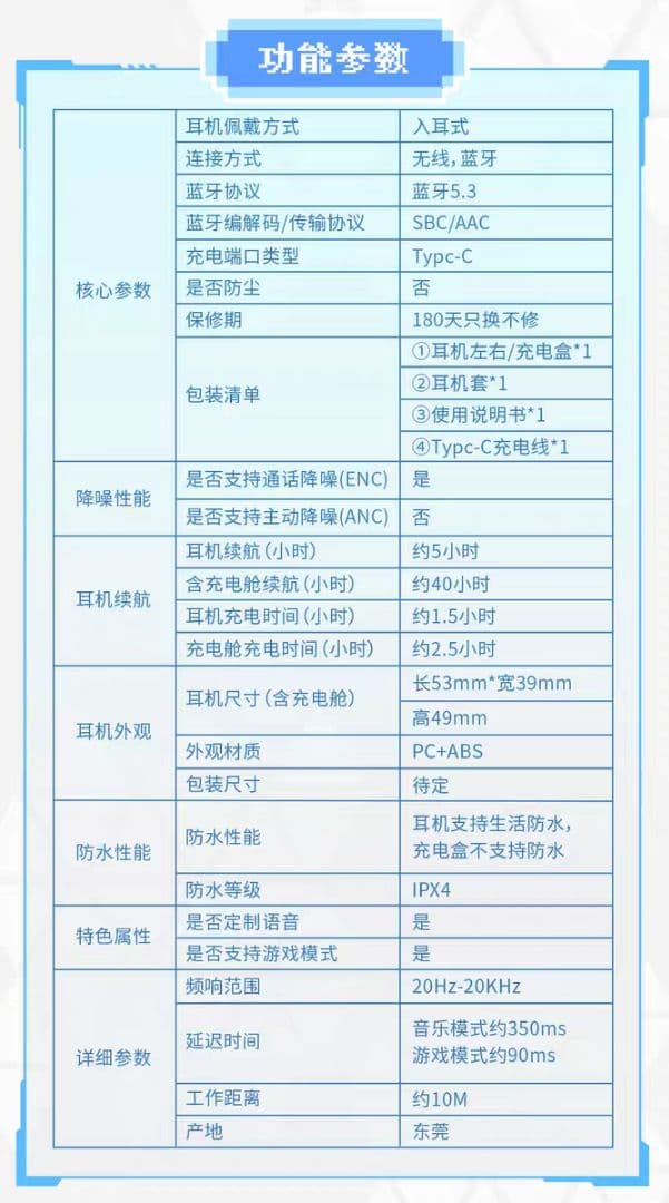 【中国限定】ブルーアーカイブ CUBE FACE ゲーム開発部 イヤホン