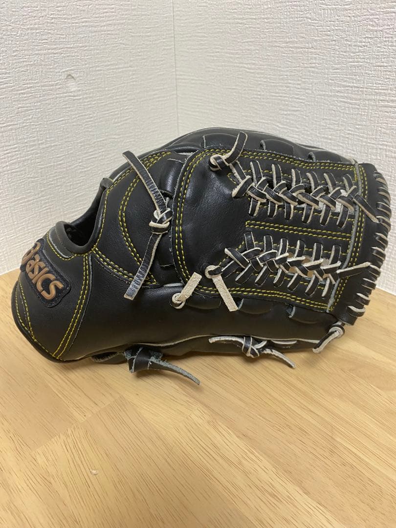 asics 一般軟式用グローブ 黒