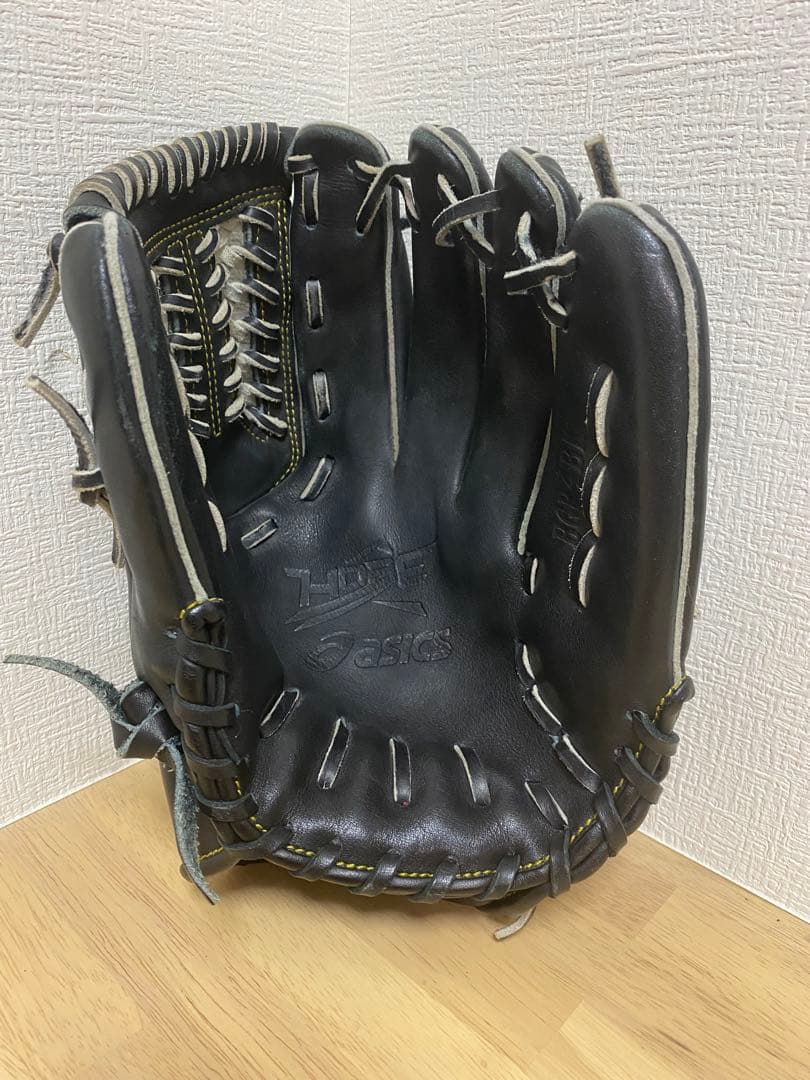 asics 一般軟式用グローブ 黒